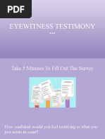 Eyewitness Testimony Presentation 2