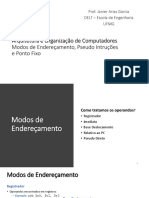 Arquitetura e Organização de Computadores: Modos de Endereçamento, Pseudo-Instruções e Ponto Fixo