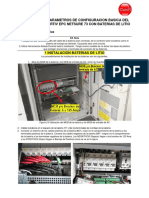 Parametros Basicos de Configuracion Con Baterias de Litio Power Vertiv 18 KW