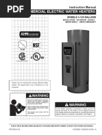 Instruction Manual 2018 - Electric Water Heaters Model 5-120 Gallons - AO Smith PDF