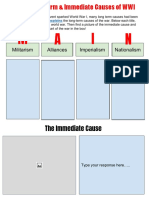 WWI Causes and Weapons