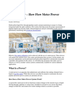 Meter Prover - How Flow Meter Prover System Work: What Is A Prover?