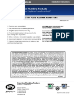 Installation Instructions - Fluid Hammer Arrestors - PPP Precision Plumbing Products