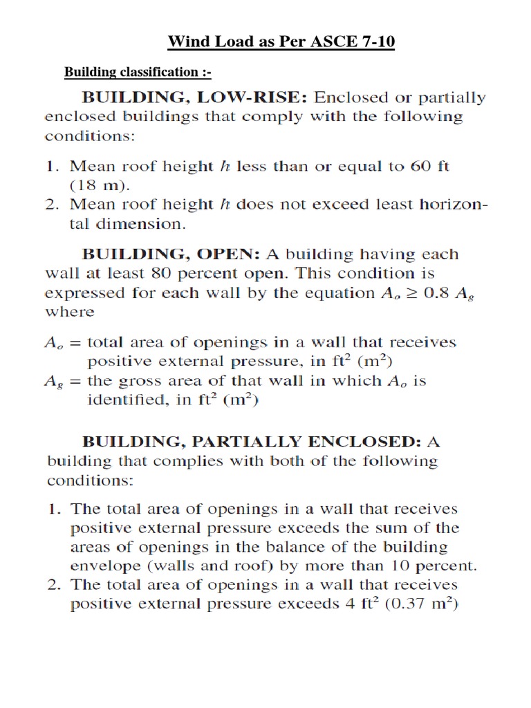 ASCE 7-10 Wind Load Calculations | PDF | Windward And Leeward ...