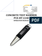 Concrete Test Hammer Pce-Ht 224E: Operation Manual