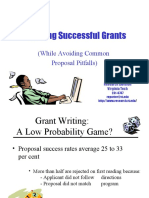 Writing Successful Grants: (While Avoiding Common Proposal Pitfalls)