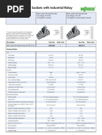 Series 858, Relay Sockets With Industrial Relay