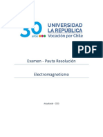 Electromagnetismo Examen ITEM I (EXAMEN RESUELTO) - Universidad La República Chile.