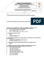 Evaluacion de Entendimiento PRUEBA DE GABINETE DE COMUNICACIÓN - FO