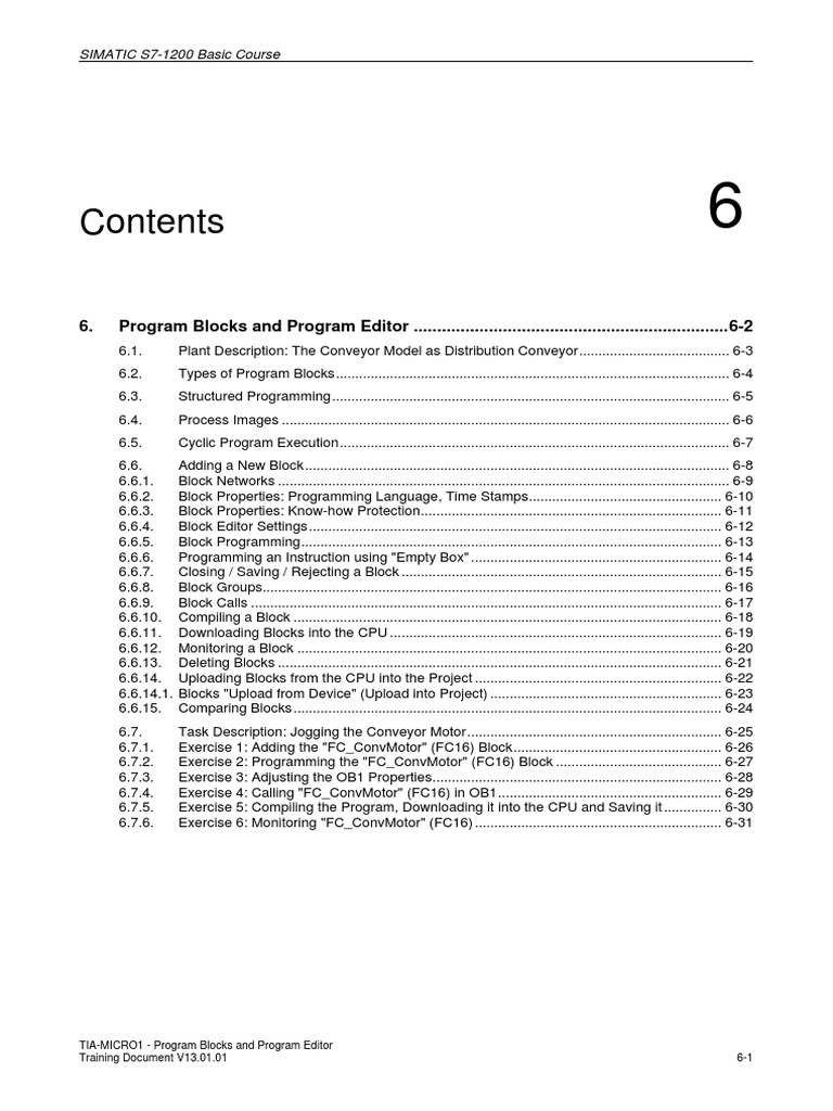 Program Blocks in S7-1200 Training | PDF | Computer Program | Programming
