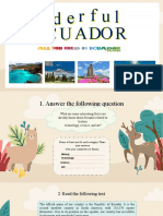 Ecuador's Fascinating Facts