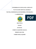 "Universidad Nacional Del Altiplano" "Facultad de Ciencias Agrarias" "Escuela Profesional de Ingenieria Topografica Y Agrimensura"