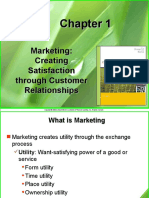 Marketing: Creating Satisfaction Through Customer Relationships