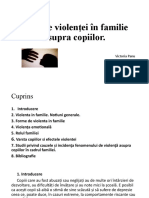 Efectele Violenţei În Familie Asupra Copiilor