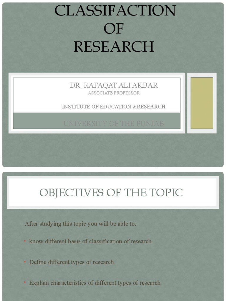 Dr. Rafaqat Ali Akbar: Institute of Education &research | PDF ...