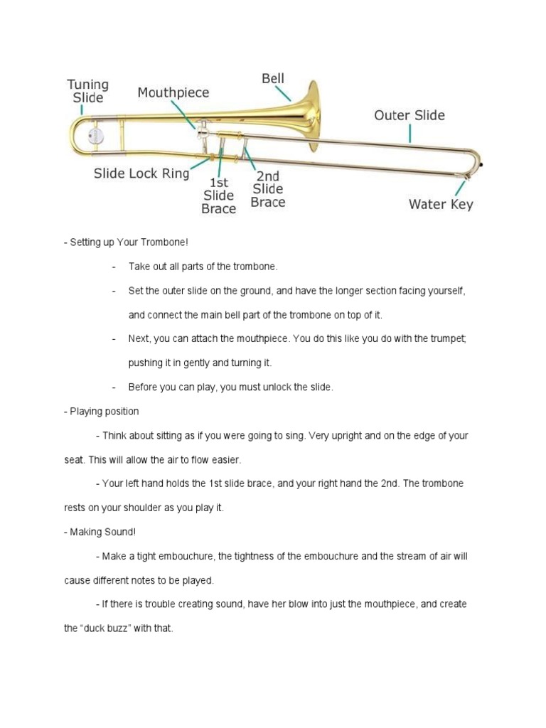 Assembling Your Trombone Guide | PDF | Language Arts & Discipline | Art