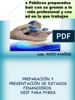 PREPARACION Y PRESENTACION DE ESTADOS FINANCIEROS BAJO NIIF - ROCIO RAMIREZ 15-10-2011