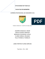 Grupo 8 - ORIGEN FORMACIÓN Y CONSTITUCIÓN DEL SUELO PDF