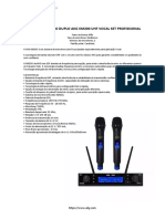 Microfone sem fio duplo AKG KM200