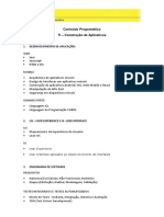 Certificacoes - 27 - Conteúdo - Programático - TI Construção - Aplicativos