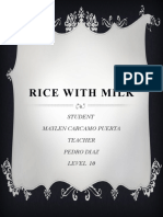 Rice With Milk: Student Maylen Carcamo Puerta Teacher Pedro Diaz Level 10