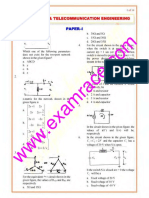 TC, C, I: Electronics Telecommunication Engineering Paper-I