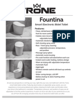 Fountina: Smart Electronic Bidet Toilet