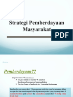 Strategi Pemberdayaan Masyarakat