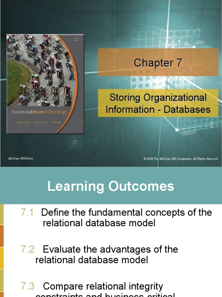 Storing Organizational Information Databases PDF Relational