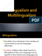 Lesson 4 Bilingualism and Multilingualism