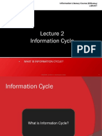 Topic 1 Information Cycle
