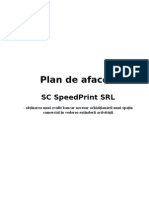 Plan de afaceri SpeedPrint