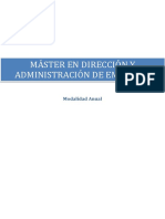 Dirección y Administración de Empresas (Anual)