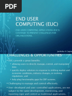 Euc End User Computing Checklist Pdf Spreadsheet Microsoft Excel