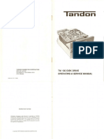 Tandon TM100 Operating and Service Manual PDF