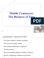 Mobile Commerce: The Business of Time: Electronic Commerce From Vision To Fulfillment