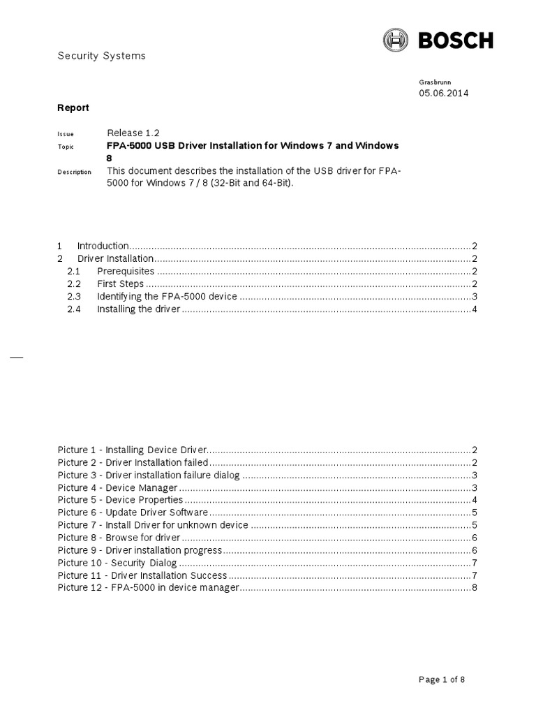USB Driver Installation Windows 7 and Windows 8 PDF Device Driver