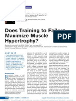 Does Training Until Failure Maximize Muscle Hypertophy?