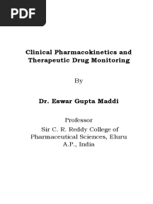 Clinical Pharmacokinetics and Therapeutic Drug Monitoring