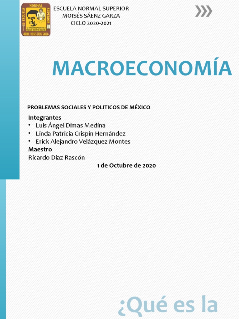 3° Clase MACROECONOMÍA en México PDF Macroeconómica La política fiscal