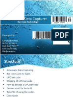 Automatic Data Capture:: Bar Code Technology