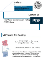 L29 - Vapor Compression Refrigeration