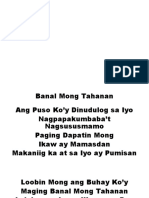 Banal Mong Tahanan