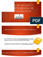 Manual de Archivo y Correspondencia de La Organizacion