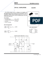 Dual Operational Amplifier: General Description
