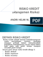 Pertemuan 8 Risiko Kredit PDF