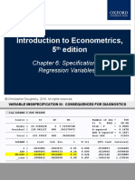 Introduction To Econometrics, 5 Edition: Chapter 6: Specification of Regression Variables