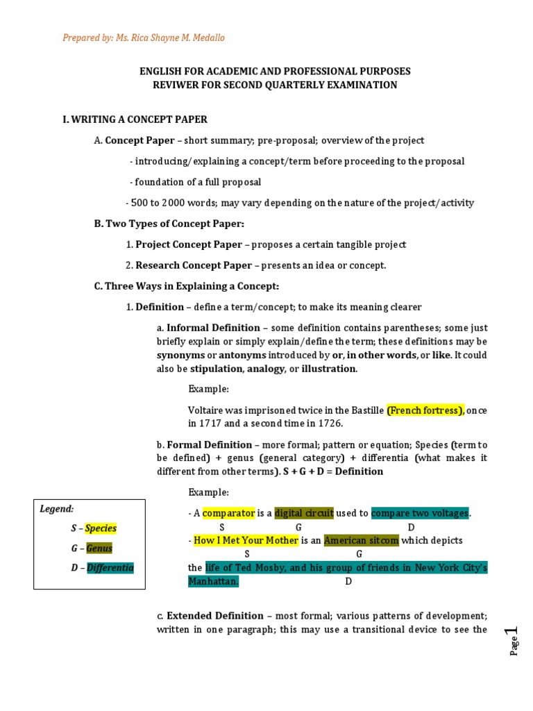 Eapp Reviewer Second Quarter | PDF | Criticism | Definition