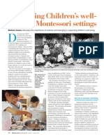 Supporting Children's Well Being in Montessori Settings