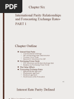 Chapter Six International Parity Relationships and Forecasting Exchange Rates